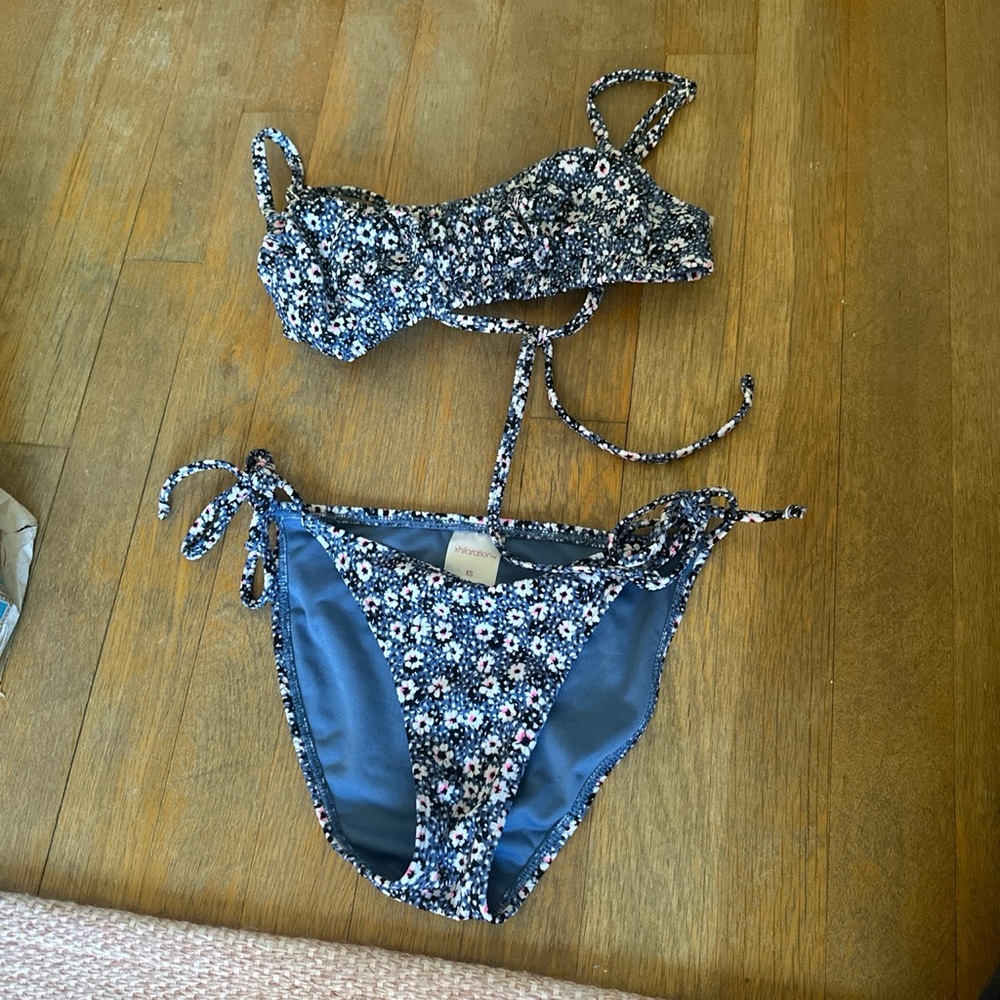 Target floral 2 piece bikini